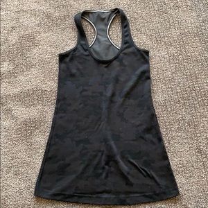 Lululemon racer back black camo tank